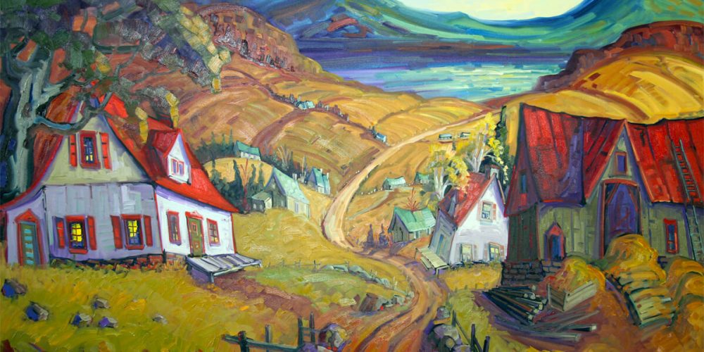 La côte de St-Irénée en automne - Normand Boisvert