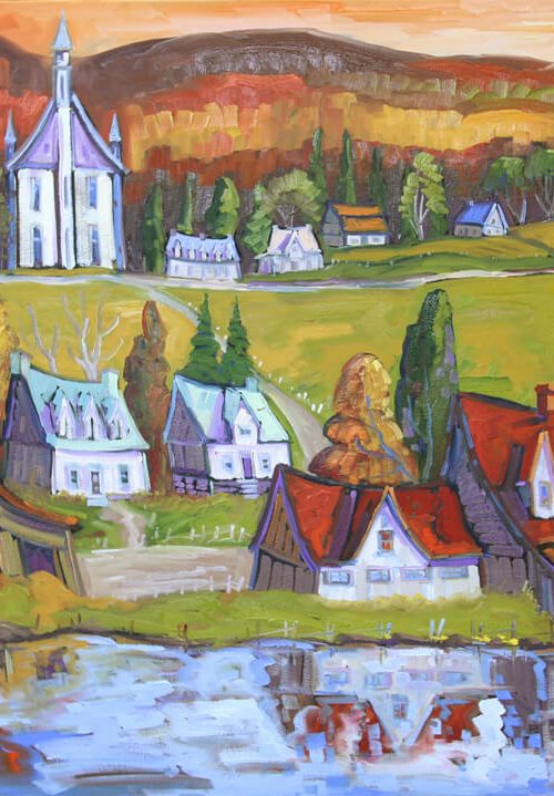 Reflet au village de Grande Pile - Normand Boisvert