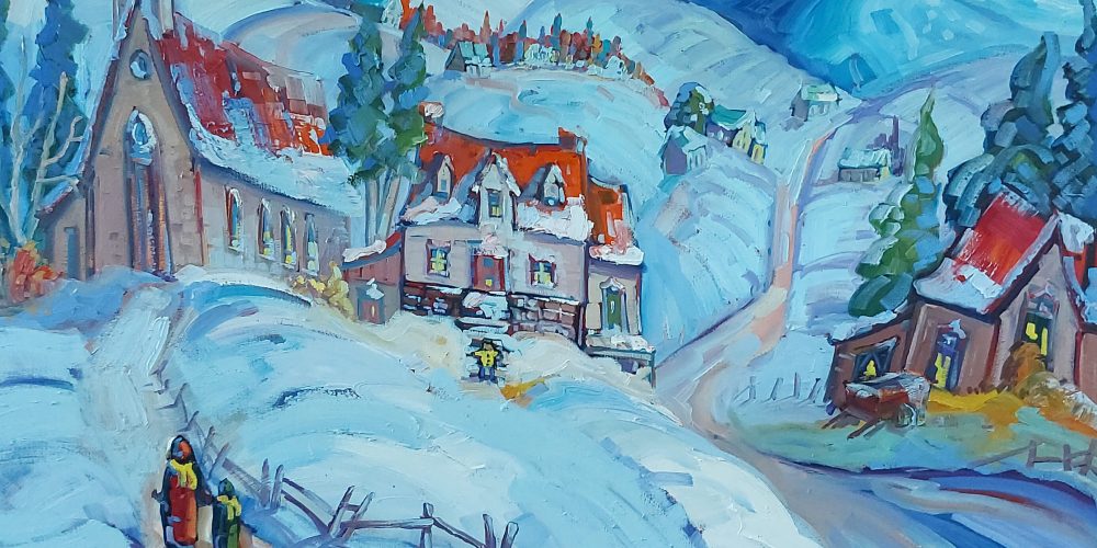 Visite à l'église du village - Normand Boivert