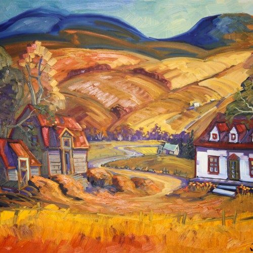 Une ferme à la montagne, Charlevoix - Normand Boisvert