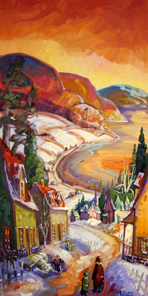 Promenade en hiver Côte St-Irénée - Normand Boisvert