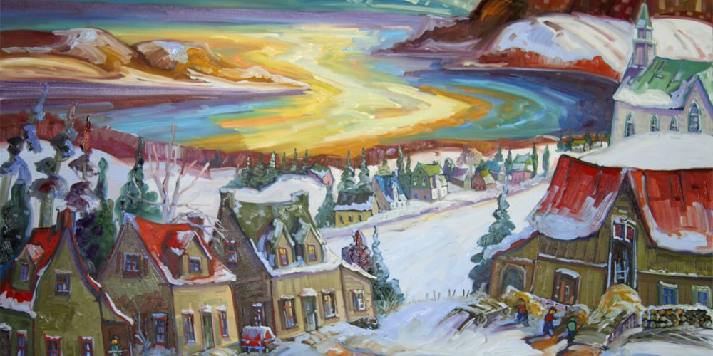 Une première neige aux Éboulements - Normand Boisvert